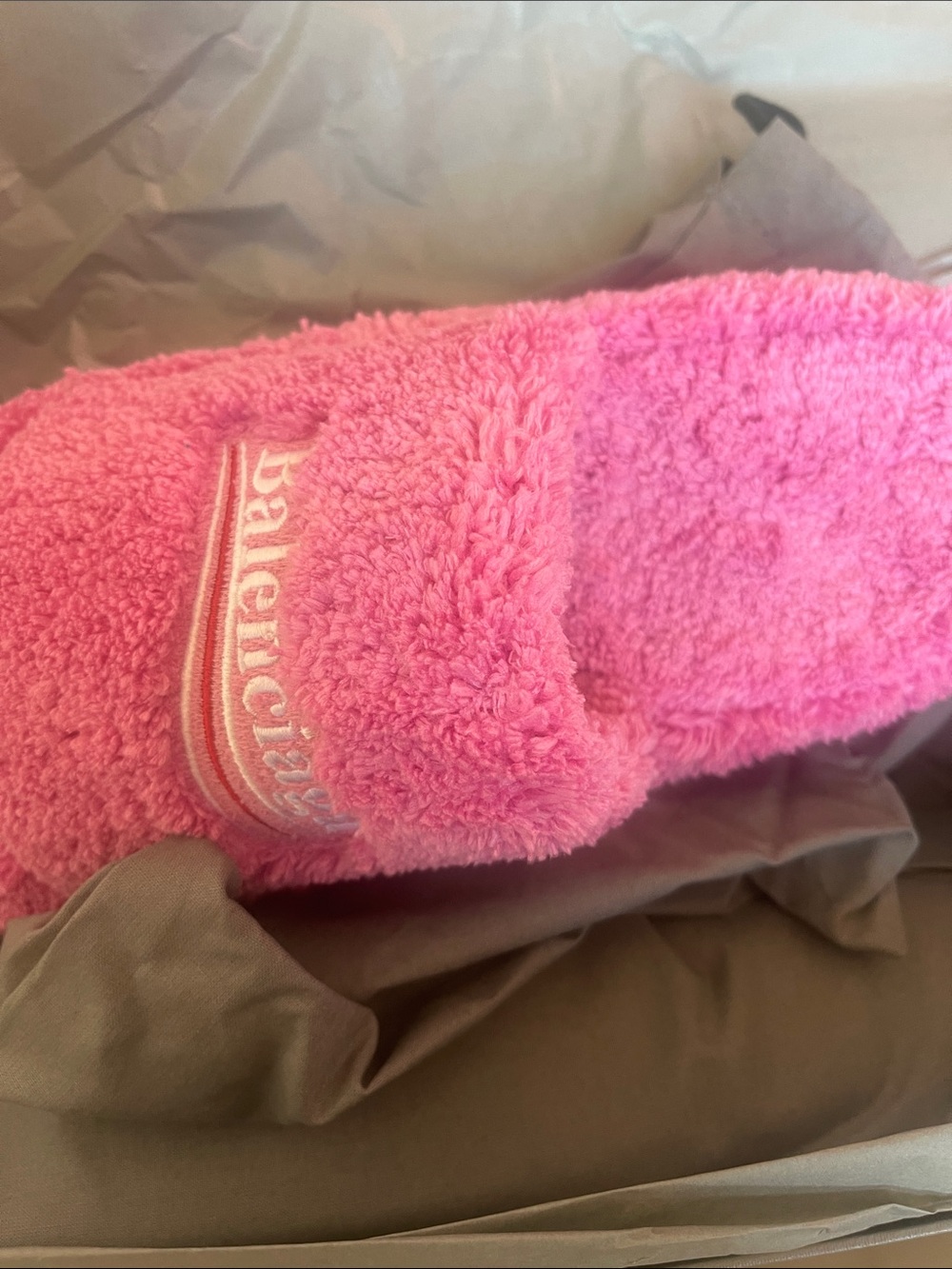 Balenciaga Hot Pink Terry Slide 39 Italy  🇮🇹